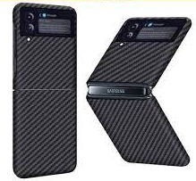 Coque pour Samsung Galaxy Z Flip 4 à motif litchi